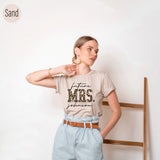 Leopard Future Mrs, Cute Engagement Shirts, Custom Future Mrs. Shirt,Custom Last name Shirt