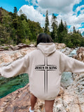 Jesus Is King Sweatshirt, Christian Shirt, Graphic Believer Hoodie, Trendy Faith Shirt, Aesthetic Jesus Shirt, Gifts for Christian