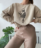 Skeleton Sweatshirt,Skeleton And Cat Hoodie,Gifts For Cat Lovers Shirts,Skeleton Love,Cat Lady,Cat Mom,Cat Clothing,Cat Dad,Cat Tees