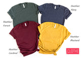 Multi Color UNISEX T-shirt , Soft and Comfy, Plain Unisex Fit Crew Neck Tee, Short Sleeve, Heathered Colors, Blank Shirt