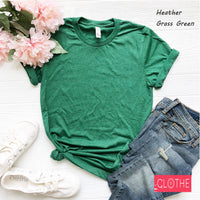 Multi Color Unisex T-shirt , Soft and Comfy , Plain Unisex Fit Crew Neck Tee , Short Sleeve , Heathered Colors , Blank Shirt