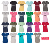 Plain V-Neck Shirt, 100+ Color V-Neck Shirt, Women Sizes, Soft and Comfy Colorful Blank, Unisex Fit V Neck Tee, V Neck Blank Tee