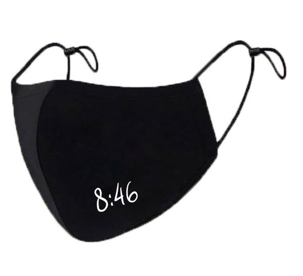 8:46 Face Mask, I can't Breathe Mask, Cute Face Mask, Washable Face Mask, Comfortable Face Mask, Face Mask for Women,  Clothe Design