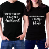 Girlfriend Fiancee Wife Shirt, Boyfriend Fiancee Husband Shirt, Matching Couples Shirts, Newlywed, His and Hers, Wifey, Clothe Design, C5547