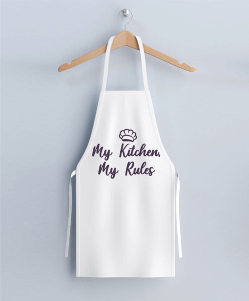 My Kitchen, My Rules Apron, Women’s Apron, Gifts for Bakers, Birthday Gift, Bakers Gift, Slogan Apron, Clothe Design, D5007