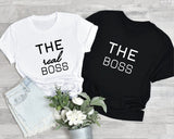The Boss, The Real Boss Shirt, Set, Couple Matching Shirt, The Real Boss Shirt Tees, Boss Couple Shirt, Couple Gift, Clothe Design, C5541