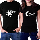Day and Night Shirt Set, Couple Shirts, Couples Shirt, Matching Shirts,  Valentine's Day, Valentine's Day, Clothe Design, C5558