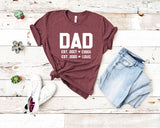 Dad Est. 2021 Shirt, Father’s Day Shirt, Gift for Dad, Father’s Gift, Dad T-Shirt, Gift for Dad, Shirts for Dad, C5756