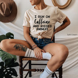 I Run On Caffeine And Kisses, Momlife Shirt, Mom Shirts, Funny Mom Shirt, Mom Quote, Mom Shirt, Clothe Design, C5562