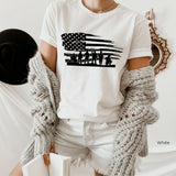 Patriotic Soldier American Flag Shirt, USA Patriotic Military Adult, American Flag T-Shirt, United States Patriotic, Army Style, C5791