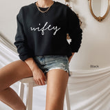 Wifey Est 2021 Sweatshirt, Wifey T-Shirts, Honeymoon Shirts, Hubby Wifey Shirt, Bridal Gift, Married Sweatshirt, C5836