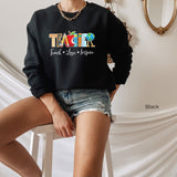 Inspirational Teacher Sweatshirt,Teach Love Inspire Hoddie,Back To School Shirt,First Grade Teacher Shirts,Kindergarten Teacher Shirt, C5881