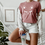 Cat Face Shirt, Kitten Shirt, Cute cat Face Shirt, Fashion Cute Shirt, I Love Cats, Cat Lover Cute Shirt, Cat Face Sweatshirt, C6036