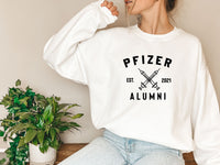 Pfizer Alumni Long Sleeve Shirt,Team Pfizer,Nurse Shirt,Vaccinated Tee,Funny Pandemic T-Shirt,Vaccination Shirt, Covid Vaccine Long Sleeve