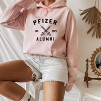 Pfizer Alumni Long Sleeve Shirt,Team Pfizer,Nurse Shirt,Vaccinated Tee,Funny Pandemic T-Shirt,Vaccination Shirt, Covid Vaccine Long Sleeve