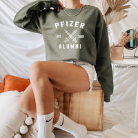Pfizer Alumni Long Sleeve Shirt,Team Pfizer,Nurse Shirt,Vaccinated Tee,Funny Pandemic T-Shirt,Vaccination Shirt, Covid Vaccine Long Sleeve