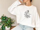You belong among the Wildflowers Sweatshirt,Wildflower Shirt,Among the Wildflowers Shirt,Nature Lover,Inspirational Tee,Gift For Her, C5906
