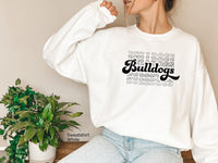Bulldogs Team Shirt, Bulldogs Team Spirit Shirt,Bulldogs Fan Shirt,Bulldogs School Spirit Shirt, Retro Bulldogs Team Shirt,Team Mascot,C6043