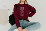 Drinking Christmas Sweatshirt,Dancer Dasher Shirt,Vodka Moscato Tequila Blitzen Shirt,Day Drink Tees,Friendsgiving Party Shirt, C5921