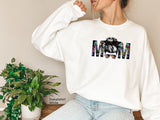 Mom Life Sweatshirt,Funny Mom Halloween Shirt,-s Shirt, Mom T-shirt,Messy Bun Mom,C5895