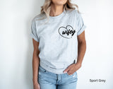 Wifey Est 2021 Sweatshirt, Wifey T-Shirts, Honeymoon Sweatshirt, Hubby Wifey Sweatshirt, Bridal Gift, Married Sweatshirt, C6015