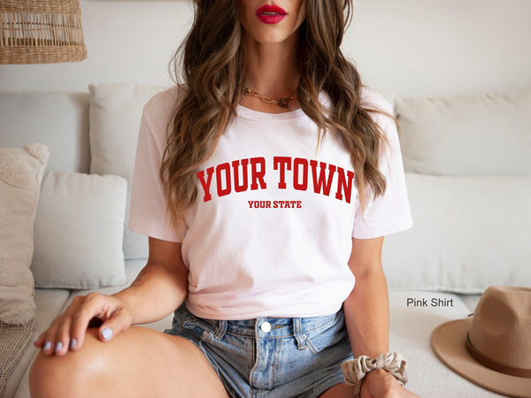 Custom City and State Shirt, Comfort Colors Shirt, Vintage Tshirt, Retro Tang top, Oversized Shirt, C6145