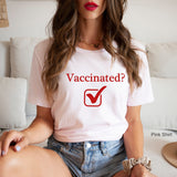 Vaccinated Check Shirt, Vaccinated T-Shirt, Vaccine Shirt, Covid Shirts, Vaccinated Check Sweatshirts, Pandemic T-Shirt, C5811