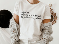 Injustice Sweatshirt, Justice Everywhere MLK,Civil Rights| Anti-Racism,Equality Sweatshirt,Black Lives Matter Sweatshirt, C5006