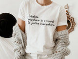 Injustice Sweatshirt, Justice Everywhere MLK,Civil Rights| Anti-Racism,Equality Sweatshirt,Black Lives Matter Sweatshirt, C5006