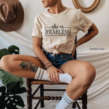 She is Fearless Sweatshirt,Women’s Sweatshirt,Christian Shirt, Southern Christian Women,Church Shirt, Bible Verse Shirt, Strong Women,C5813