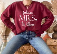 Future Mrs Shirt,Custom Future Mrs Shirt,Bachelorette Party Shirt, Bride Gift, Engagement Gift, Fiance Shirt,  Wedding Gift,C6166
