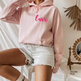 Love Sweatshirt, Love Heart Sweatshirt, Heart Arm Patches, Cute Valentine's Sweater, Teacher Valentine's Shirt, Mom Valentine's,C6167