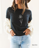 Custom Birth Month Flower Sweatshirt, Birthday Flower Shirt, Birth Month Flower Shirt, Customized Birthday Month Shirt,Gift For Mom, C5731