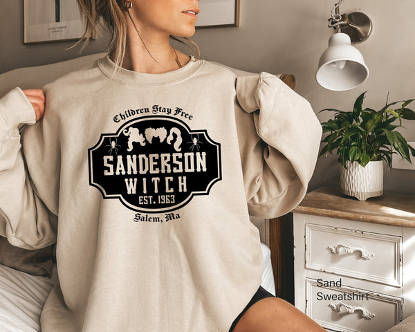 Sanderson Witch Sweatshirt, Funny Halloween Sweatshirt, Halloween Witches, Black Flame Candle, -s, Halloween Movie , C6139