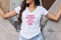 All Mothers Were Summoned When He Called for His Mama, Black Lives Matter Mom Shirt Women, Black Queen Shirt, BLM Shirt,Clothe Design, C5159