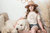 Sun and Moon Tshirt, Celestial Tee, Sunshine Tee, One with the Sun, Boho Shirt, Mystical Tee, Moon Shirt, Bohemian Shirt, C6044