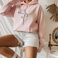 He Is Risen Sweatshirt, Cross With Words Sweatshirt, Easter Shirt, Jesus Easter Shirt, Easter Shirt For Women, Christian Sweatshirt,C5814