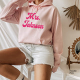 Mrs Johnson Sweatshirt,Mrs Last Name Sweatshirt,Mrs Shirt, Mrs Custom Sweatshirt,Custom Last Name Shirt, Bride Shirt, Mrs Last Name, C5694