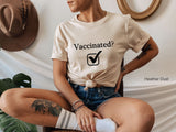 Vaccinated Check Sweatshirt,Vaccinated T-Shirt,Vaccine Sweatshirt,Covid Sweatshirt,Vaccinated Check Sweatshirts, Pandemic Sweatshirt, C5811