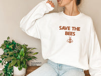Save The Bees Sweatshirt, Animal Lover Gift, Bee Kind Sweatshirt, Bees Sweatshirt, Queen Bee Sweatshirt, Nature-Inspired Shirt, C5720