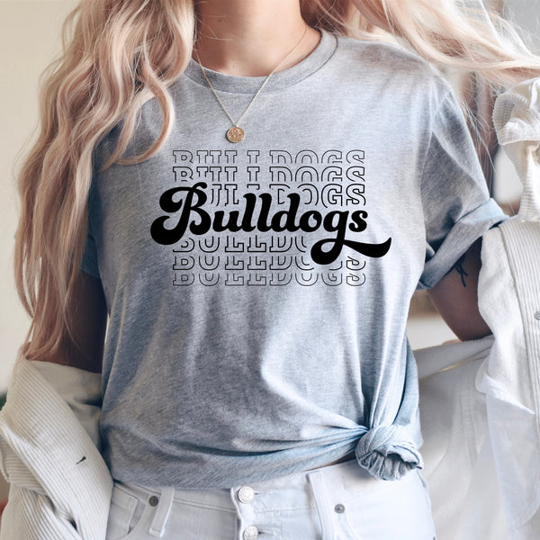 Bulldogs Team Shirt, Bulldogs Team Spirit Shirt,Bulldogs Fan Shirt,Bulldogs School Spirit Shirt, Retro Bulldogs Team Shirt,Team Mascot,C6043