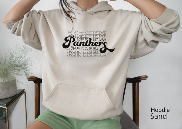 Panthers Team Hoodie Panthers Team Spirit Shirt,Panthers Fan Shirt,Panthers School Spirit Shirt, Retro Panthers Team Shirt,Team Mascot,C6042