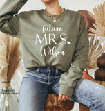Future Mrs Shirt,Custom Future Mrs Shirt,Bachelorette Party Shirt, Bride Gift, Engagement Gift, Fiance Shirt,  Wedding Gift,C6166