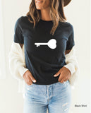 Lock and Key Sweatshirts, Matching Couple Sweatshirt, Valentine's Day Gift, Valentine Gifts, Love Sweatshirt, Clothe Design, C5556